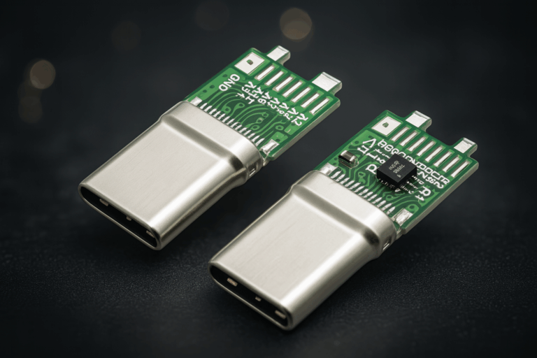 USB Type-C plug with eMarker IC