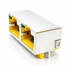 RJ45 1×2 Dual Port Connector