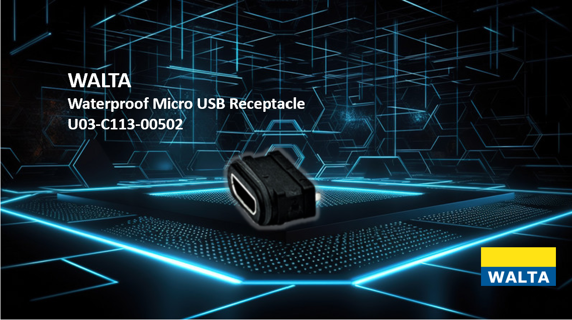 micro usb waterproof receptacle