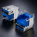 Industrial USB 3.0 elevated Type-A receptacle connector with high-speed transmission design