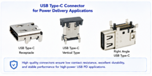 USB Type-C Connector for Power Delivery Applications